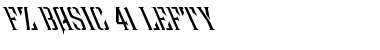 FZ BASIC 41 LEFTY Normal Font Title Preview