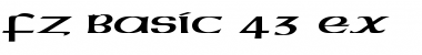 FZ BASIC 43 EX Normal Font Title Preview