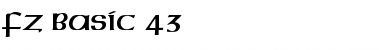 FZ BASIC 43 Normal Font Title Preview