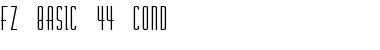 FZ BASIC 44 COND Bold Font Title Preview