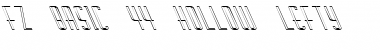 FZ BASIC 44 HOLLOW LEFTY Bold Font Title Preview