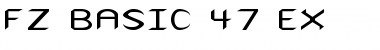 FZ BASIC 47 EX Normal Font Title Preview