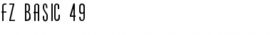 FZ BASIC 49 Normal Font Title Preview