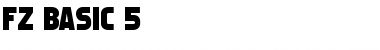 FZ BASIC 5 Normal Font Title Preview