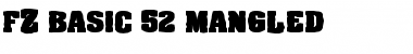 FZ BASIC 52 MANGLED Normal Font Title Preview
