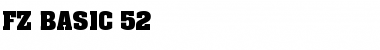 FZ BASIC 52 Normal Font Title Preview