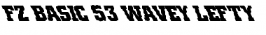 FZ BASIC 53 WAVEY LEFTY Normal Font Title Preview