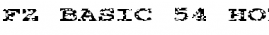 FZ BASIC 54 HOLEY EX Normal Font Title Preview