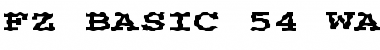 FZ BASIC 54 WAVEY EX Normal Font Title Preview