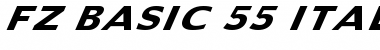 FZ BASIC 55 ITALIC Normal Font Title Preview