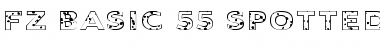FZ BASIC 55 SPOTTED Normal Font Title Preview