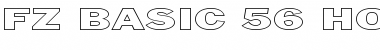 FZ BASIC 56 HOLLOW EX Normal Font Title Preview