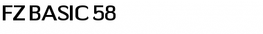 FZ BASIC 58 Normal Font Title Preview