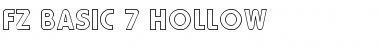 FZ BASIC 7 HOLLOW Normal Font Title Preview