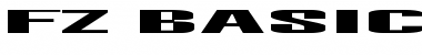 FZ BASIC 9 EX Normal Font Title Preview