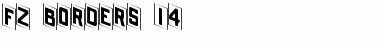 FZ BORDERS 14 Normal Font Title Preview