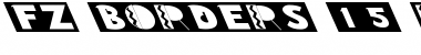 FZ BORDERS 15 LEFTY Normal Font Title Preview