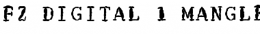 FZ DIGITAL 1 MANGLED Normal Font Title Preview
