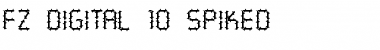 FZ DIGITAL 10 SPIKED Normal Font Title Preview