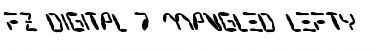 FZ DIGITAL 7 MANGLED LEFTY Normal Font Title Preview