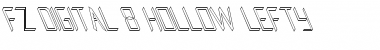 FZ DIGITAL 8 HOLLOW LEFTY Normal Font Title Preview