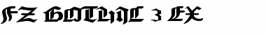 FZ GOTHIC 3 EX Normal Font Title Preview