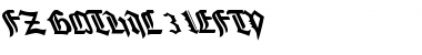 FZ GOTHIC 3 LEFTY Normal Font Title Preview