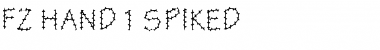 FZ HAND 1 SPIKED Normal Font Title Preview
