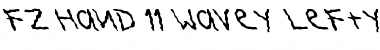 FZ HAND 11 WAVEY LEFTY Normal Font Title Preview