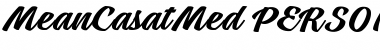 Mean Casat Med PERSONAL USE Regular Font Title Preview
