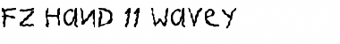 FZ HAND 11 WAVEY Normal Font Title Preview