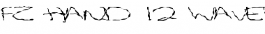 FZ HAND 12 WAVEY EX Normal Font Title Preview