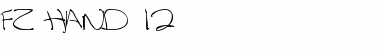 FZ HAND 12 Normal Font Title Preview