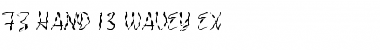FZ HAND 13 WAVEY EX Normal Font Title Preview