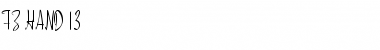 FZ HAND 13 Normal Font Title Preview