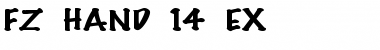 FZ HAND 14 EX Normal Font Title Preview