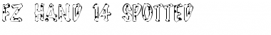 FZ HAND 14 SPOTTED Normal Font Title Preview
