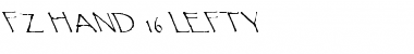 FZ HAND 16 LEFTY Normal Font Title Preview