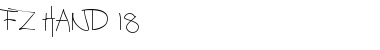 FZ HAND 18 Normal Font Title Preview