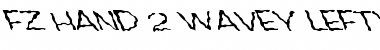 FZ HAND 2 WAVEY LEFTY Normal Font Title Preview
