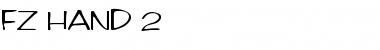FZ HAND 2 Normal Font Title Preview