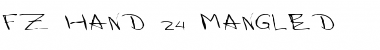 FZ HAND 24 MANGLED Normal Font Title Preview
