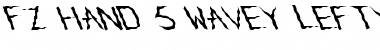 FZ HAND 5 WAVEY LEFTY Normal Font Title Preview