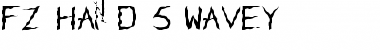FZ HAND 5 WAVEY Normal Font Title Preview