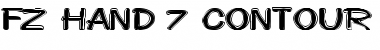 FZ HAND 7 CONTOUR EX Normal Font Title Preview