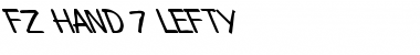 FZ HAND 7 LEFTY Normal Font Title Preview