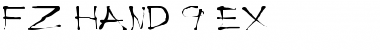 FZ HAND 9 EX Normal Font Title Preview