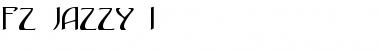 FZ JAZZY 1 Normal Font Title Preview