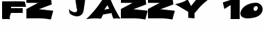 FZ JAZZY 10 EX Light Font Title Preview