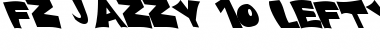 FZ JAZZY 10 LEFTY Light Font Title Preview